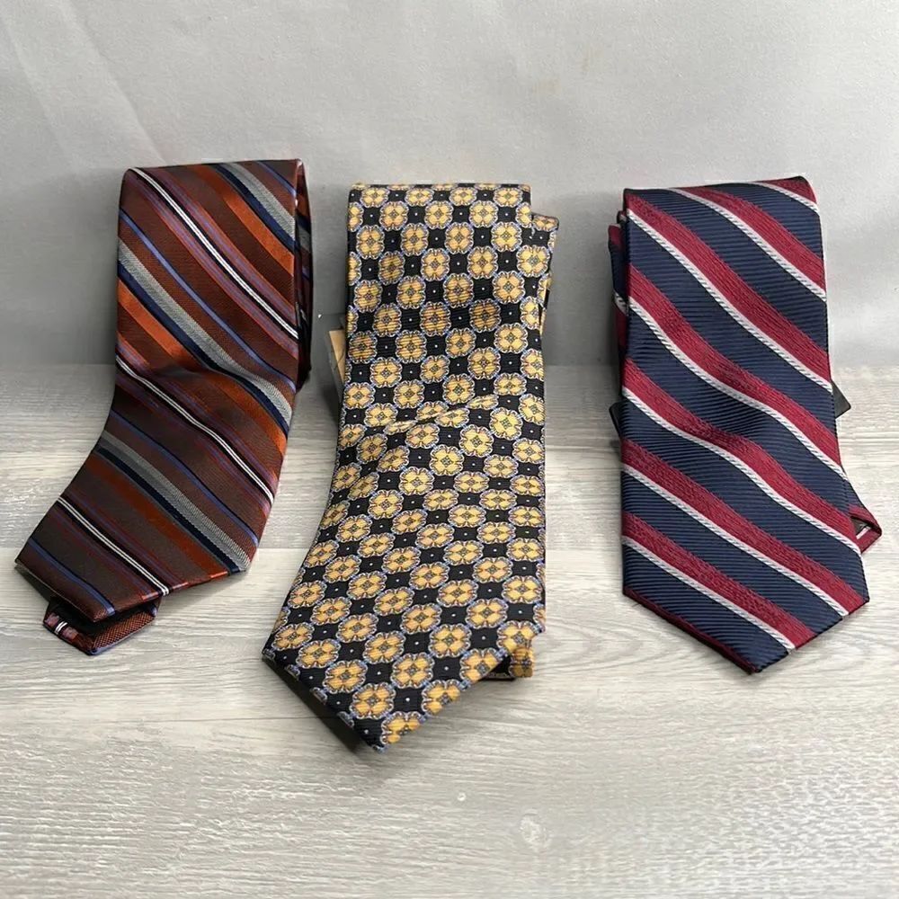 Bundle of 3 Men’s Silk ties Brand New!